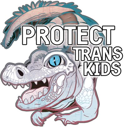 Holographic Protect Trans Kids Alligator 3