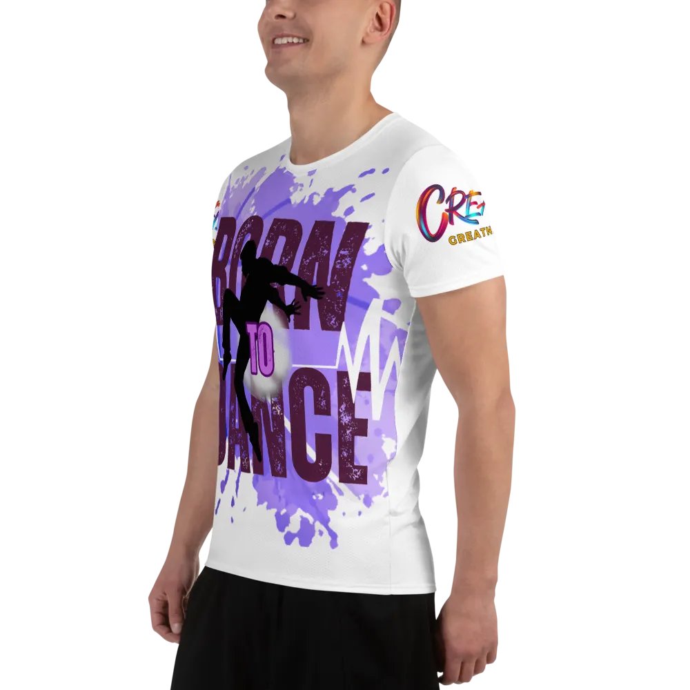 Born to Dance His Silhouette Huge Print Athletic Tee product image (10)