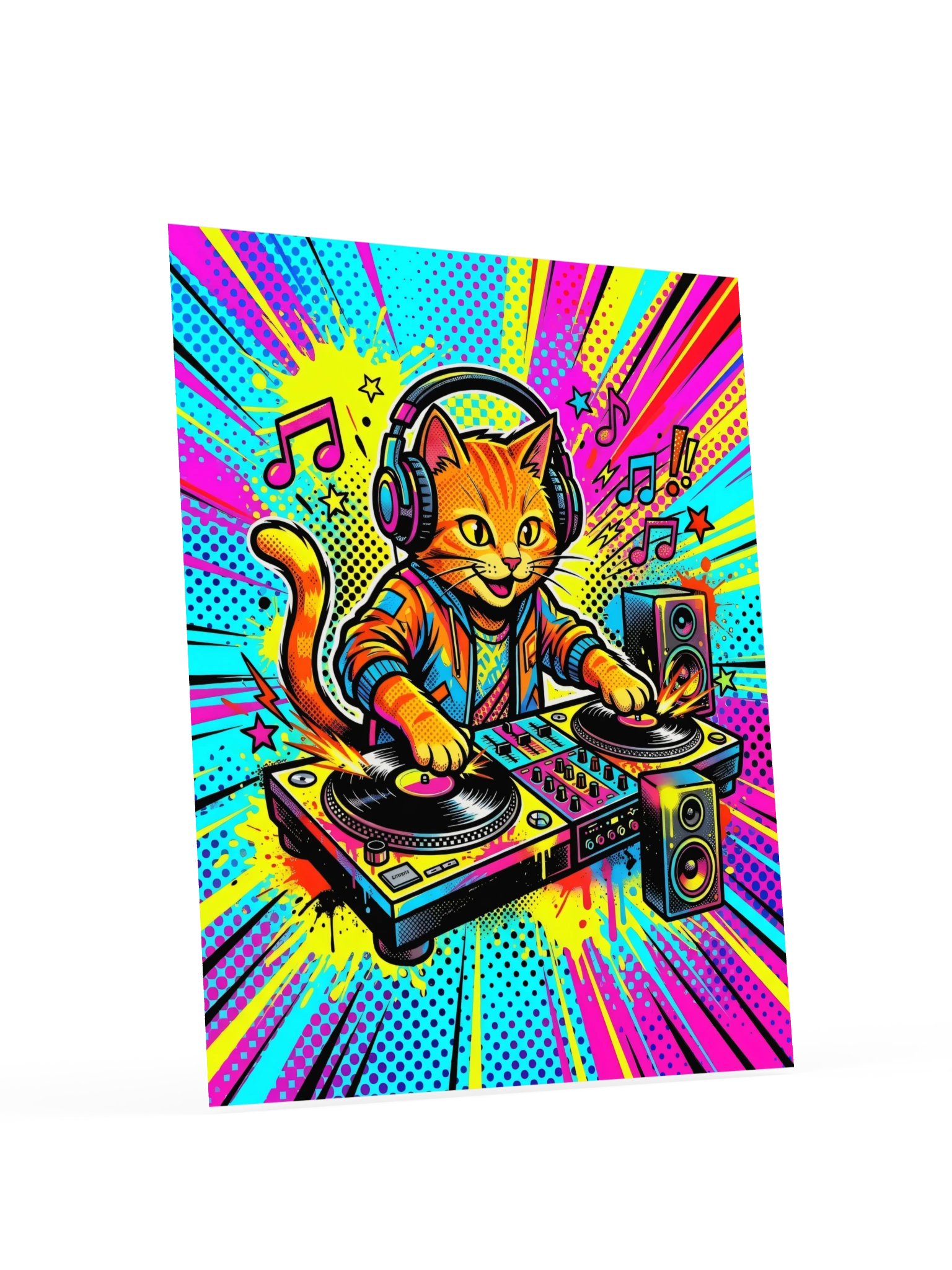 DJ Orange Cat Poster product image (18)