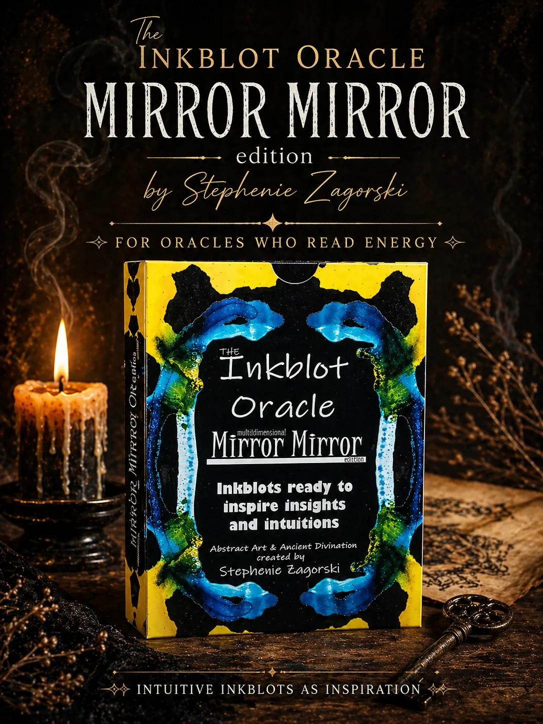 Intuitive Inkblot Cards | MIRROR MIRROR | Jumbo 40 Cards product image (1)