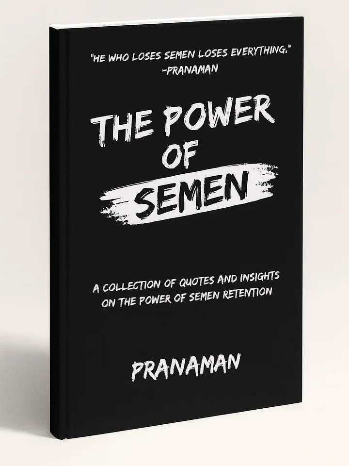 The Power of Semen: Inspiring Quotes, Stories, and Insights on the Benefits of Semen Retention By Prana Man product image (1)