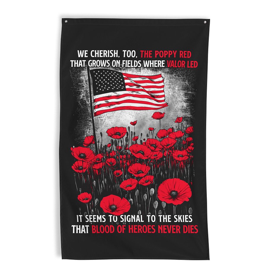 Blood of Heroes Wall Flag product image (1)