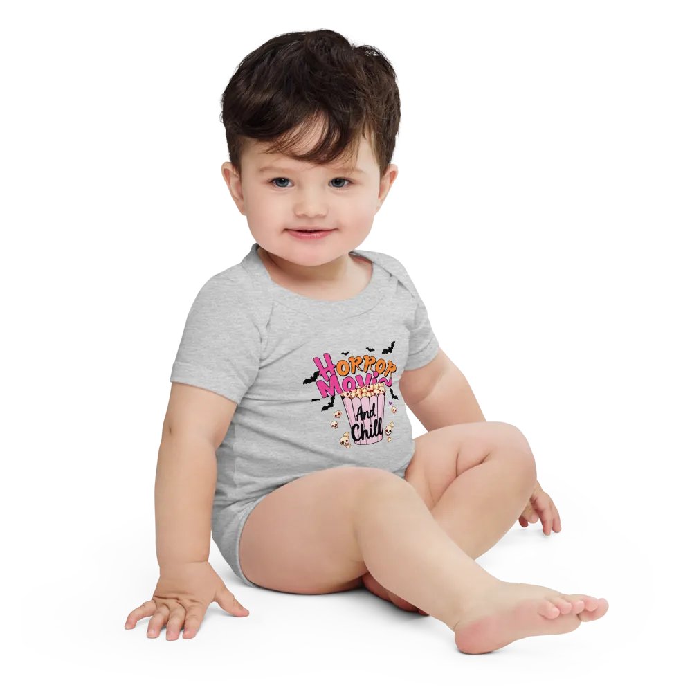 Horror Movies And Chill Baby Romper Onesie product image (4)