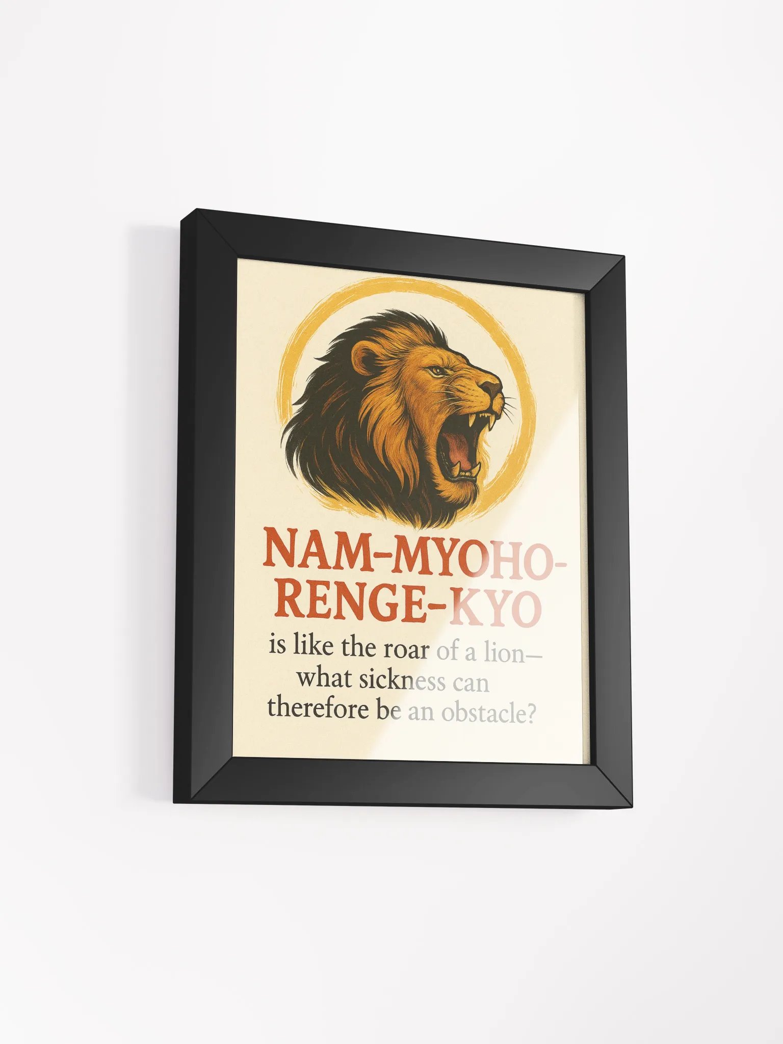 Lion’s Roar Nichiren Buddhism Framed Poster product image (2)