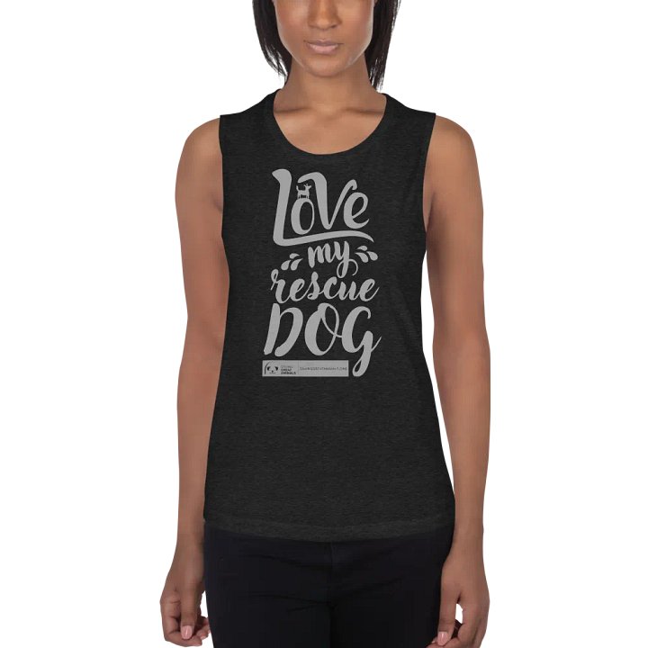 Love My Rescue Dog - Women's Tank - Black product image (1)