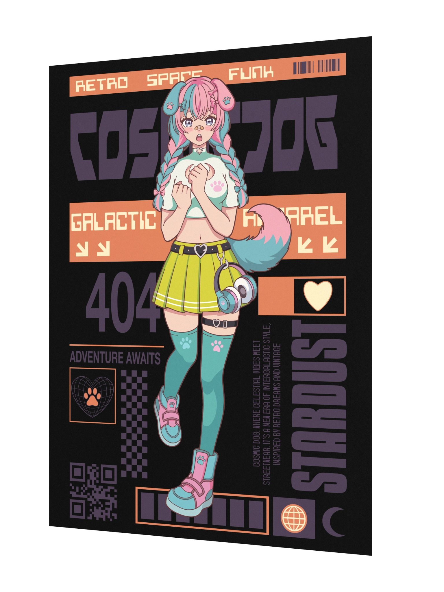 Retro Space Funk Moo Poster product image (2)