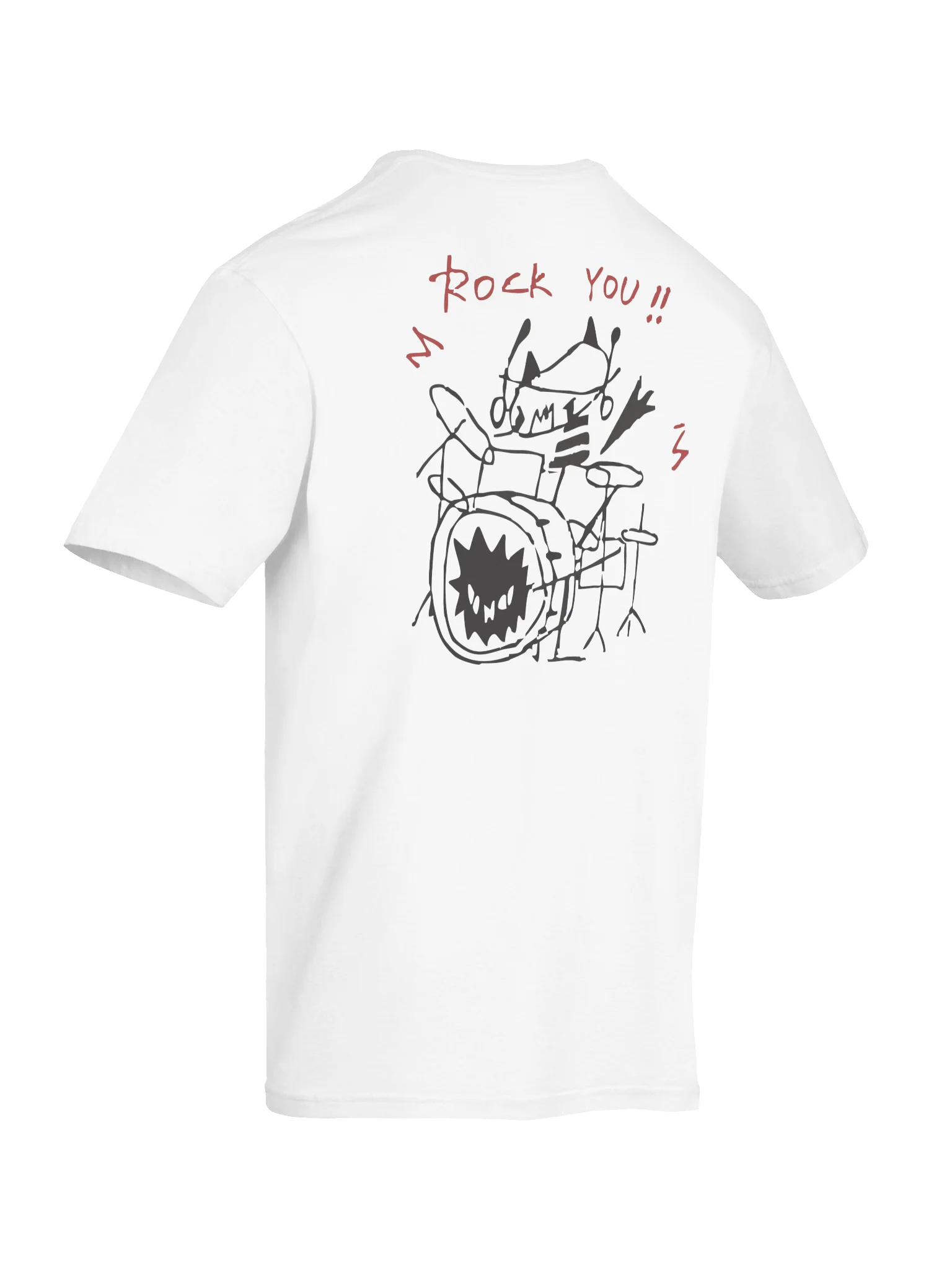 rock you!! drum tshirt product image (3)