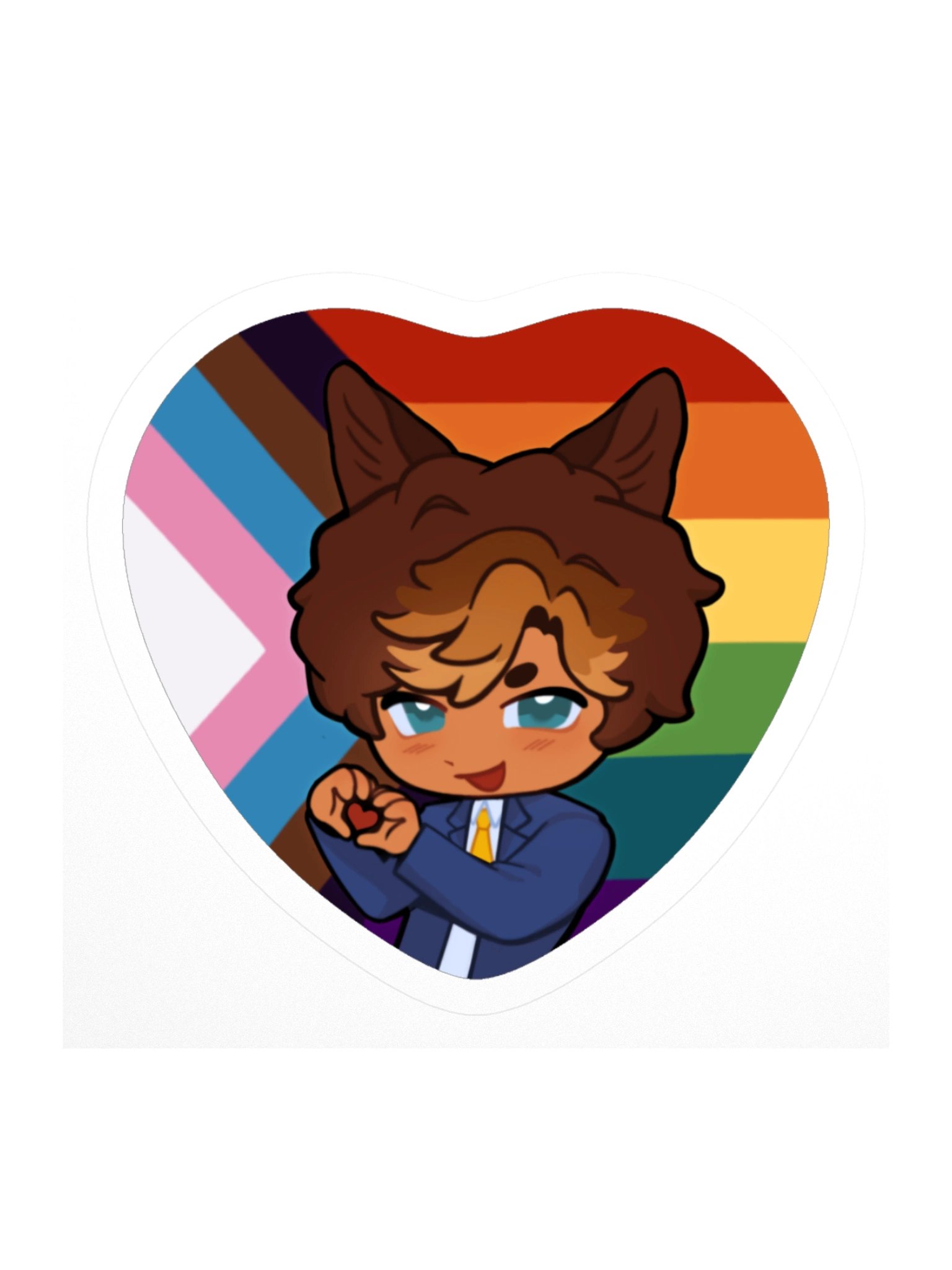 Scorpio PRIDE Heart Sticker product image (1)
