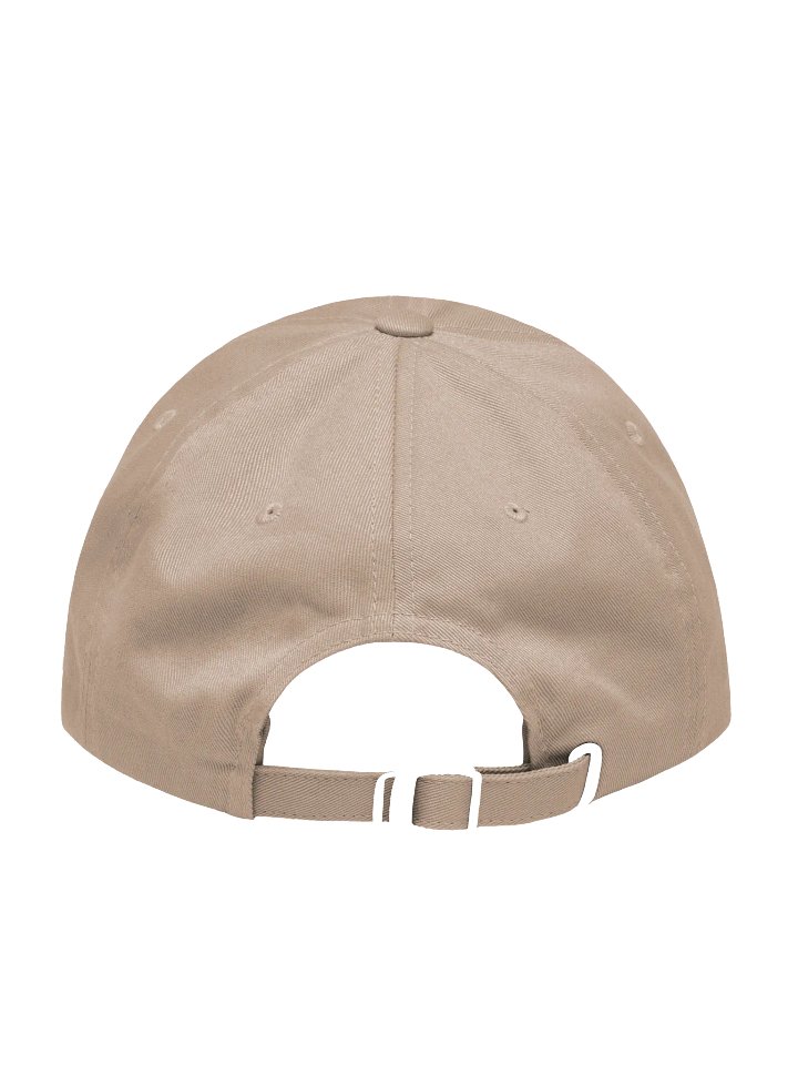 too much. white embroidery dad hat product image (2)