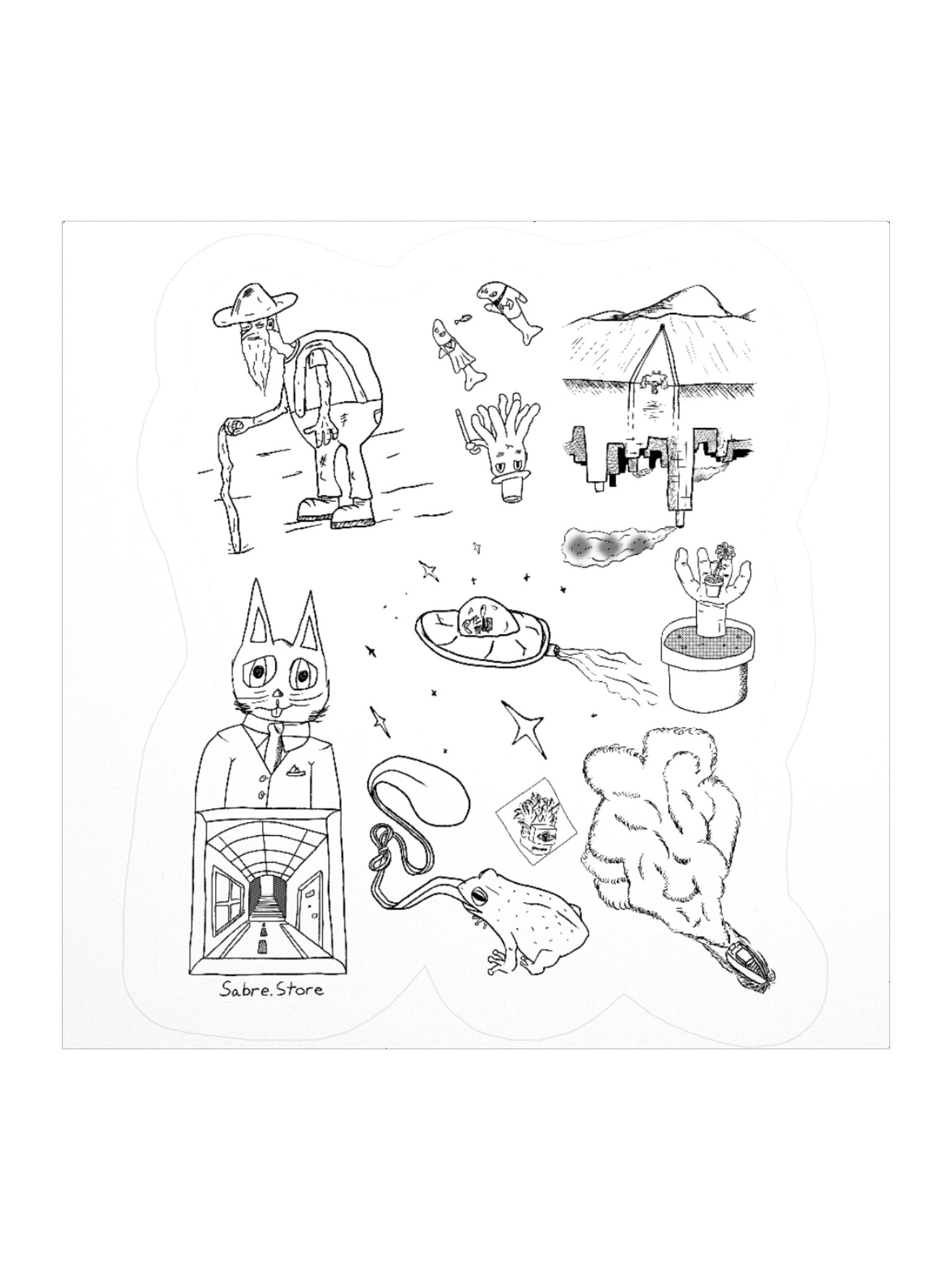 The Sketch Line Sticker product image (1)