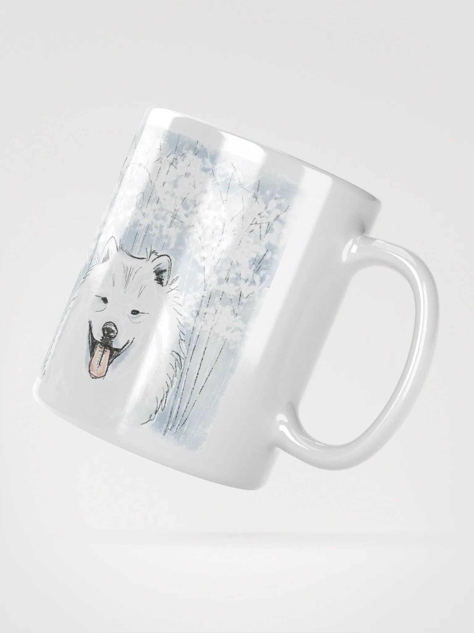 Samoyed Walking Cloud of Happiness Mug product image (5)