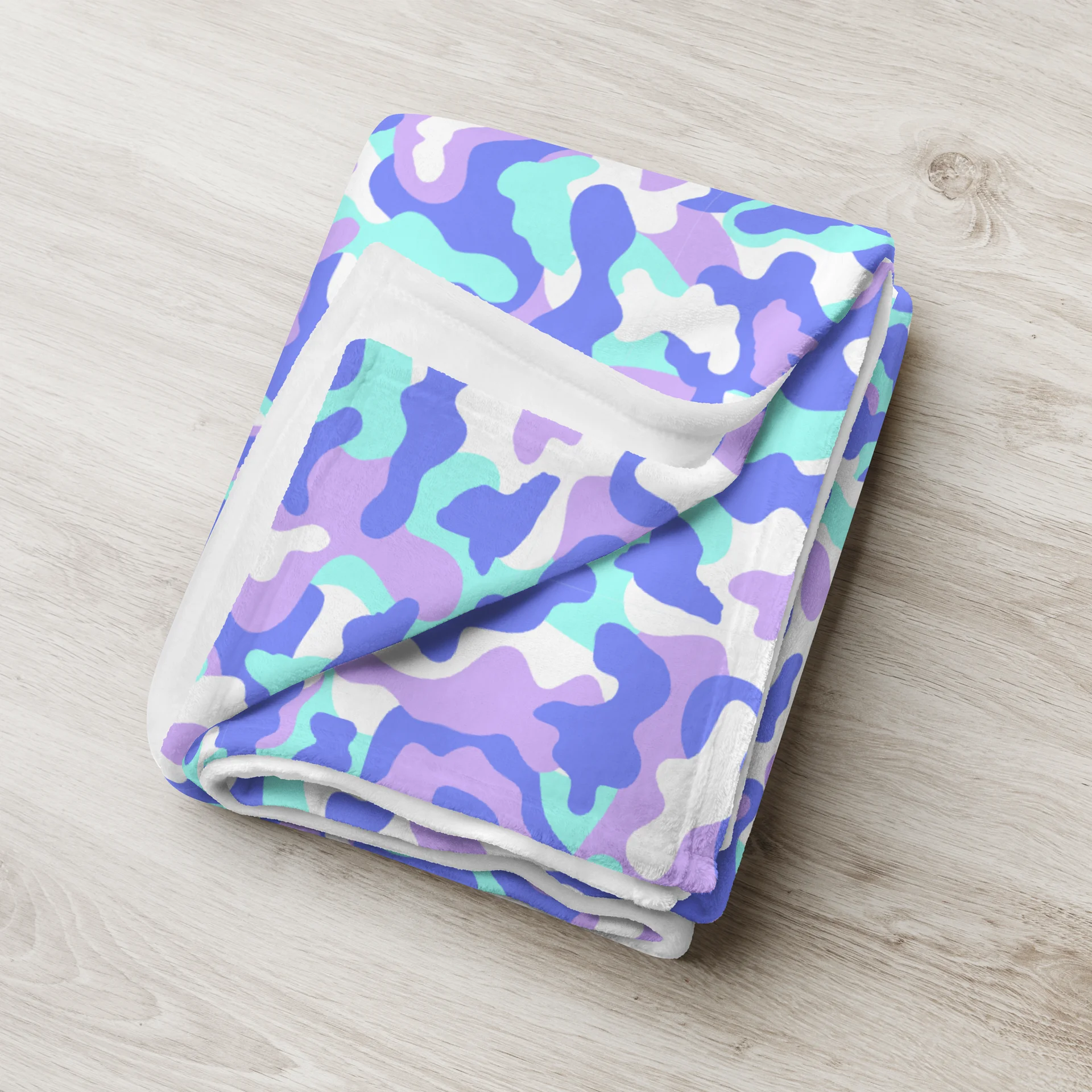 Bold Colorful Rainbow Camouflage Throw Blanket product image (8)