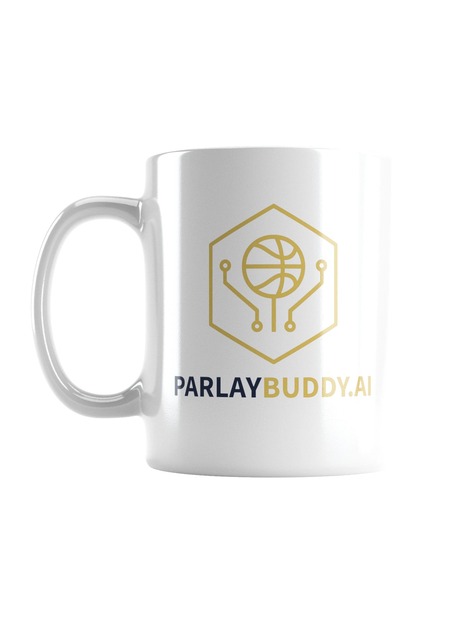 ParlayBuddy.AI White Glossy Mug product image (1)