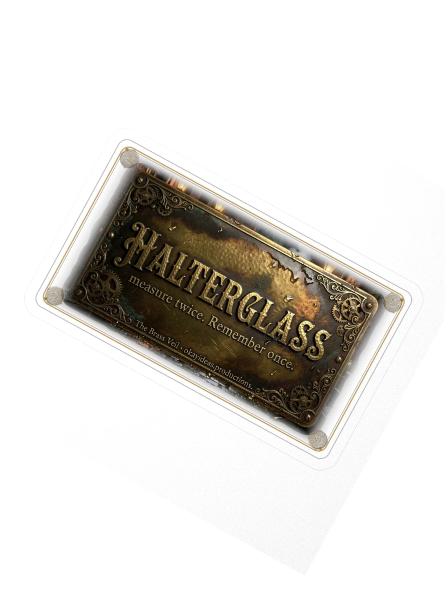 The Brass Veil — Halterglass Saying Sticker product image (2)