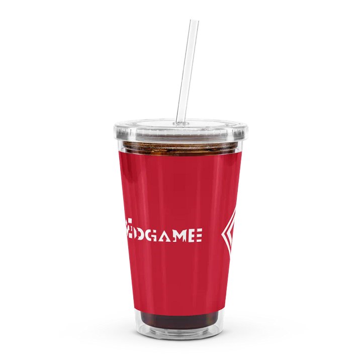 Gobelet en plastique transparent Rouge product image (2)