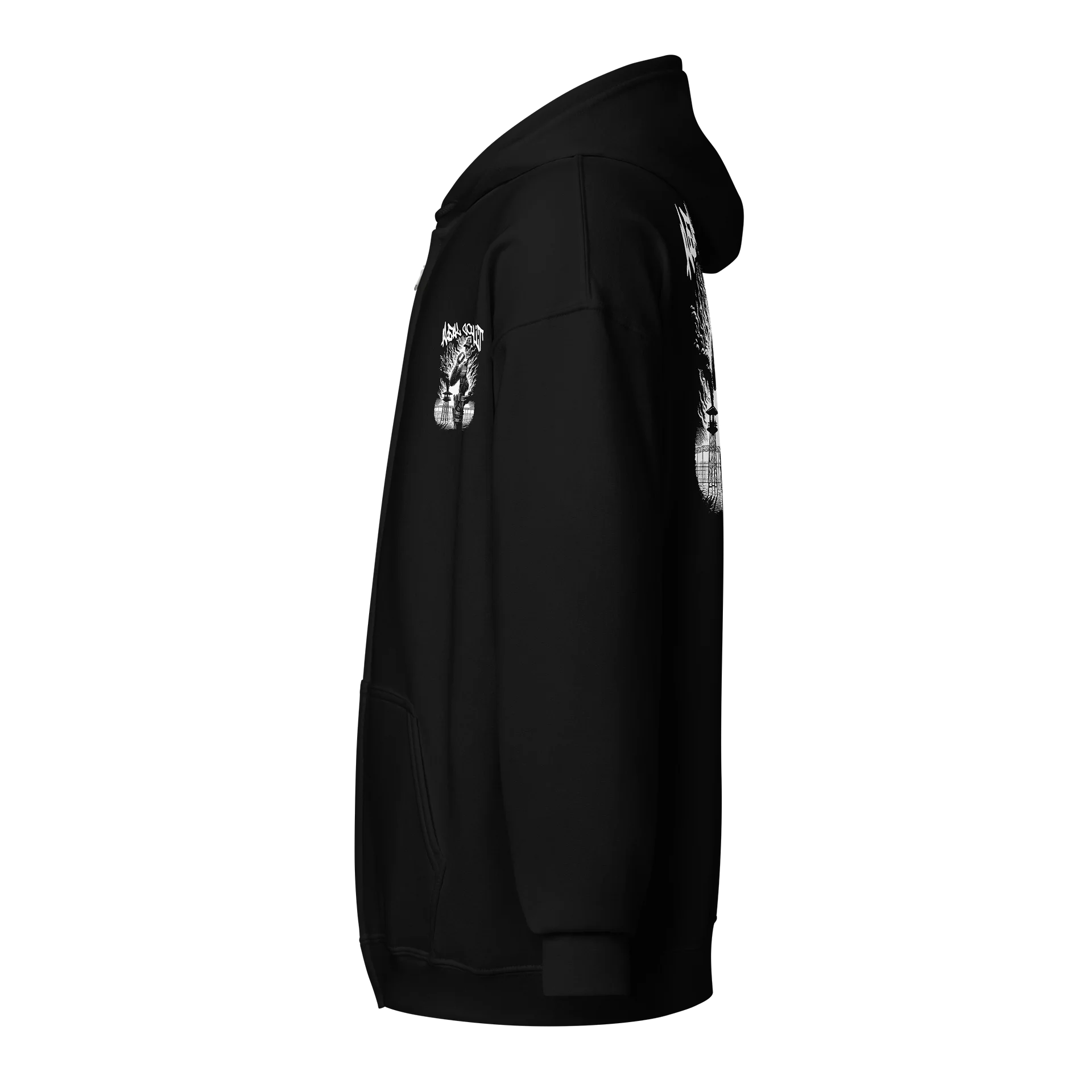 REAL COP SHIT ZIP HOODIE FRONT & BACK product image (5)