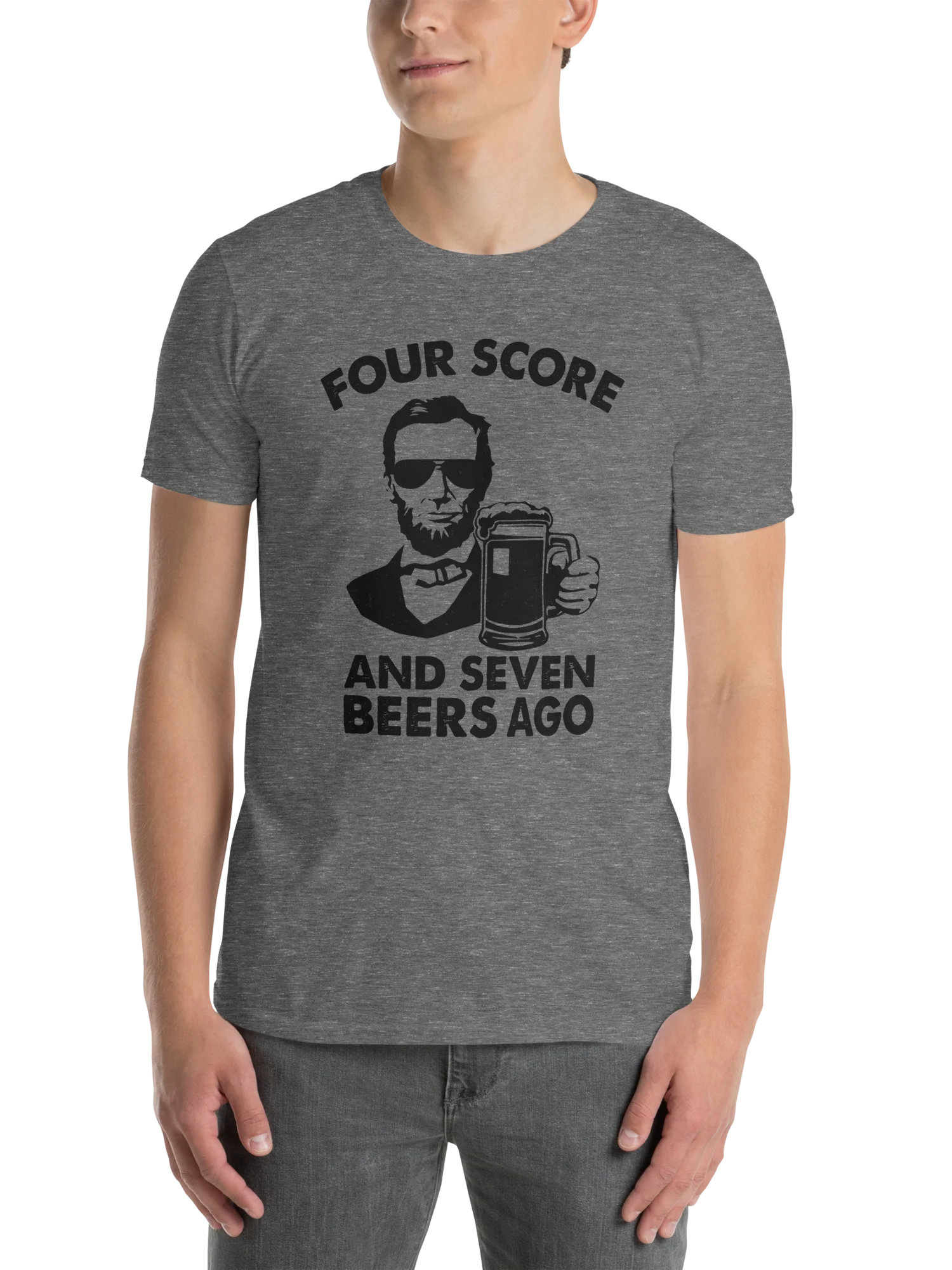 Four Score And Seven Beers Ago Men's T Shirt product image (3)