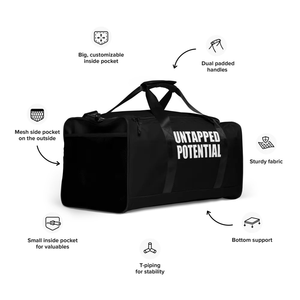 Untapped Potential Black Duffle Bag product image (10)