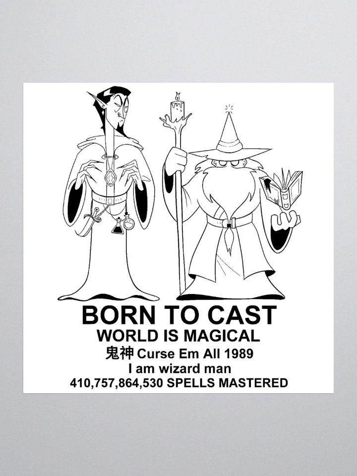 BORN TO CAST. (STICKER) product image (1)