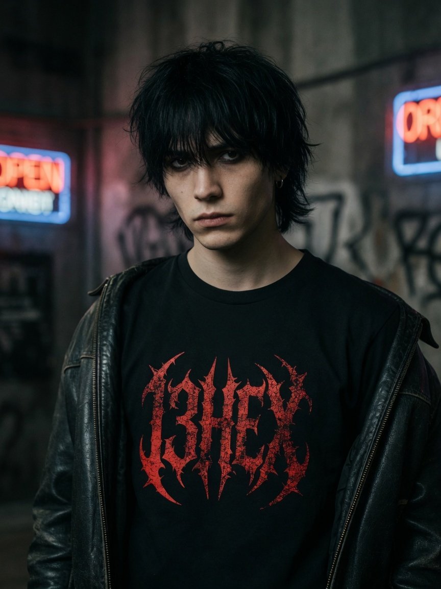 13HEX Red Signature Tee — Enter the Code product image (4)