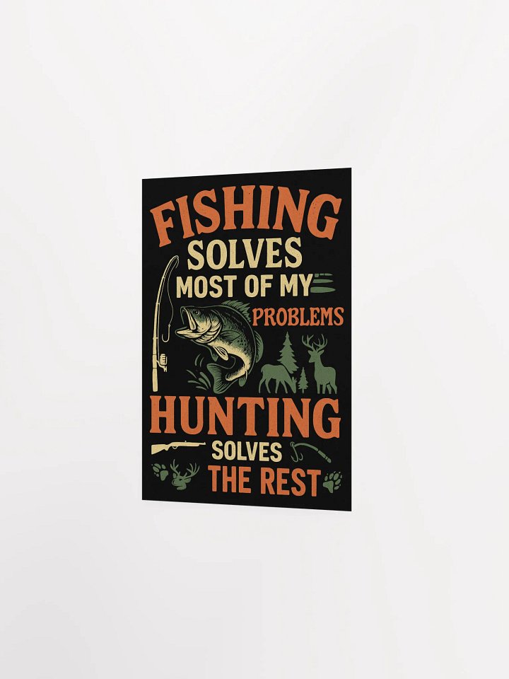 Fishing & Hunting Wall Art – Funny Cabin Poster product image (3)