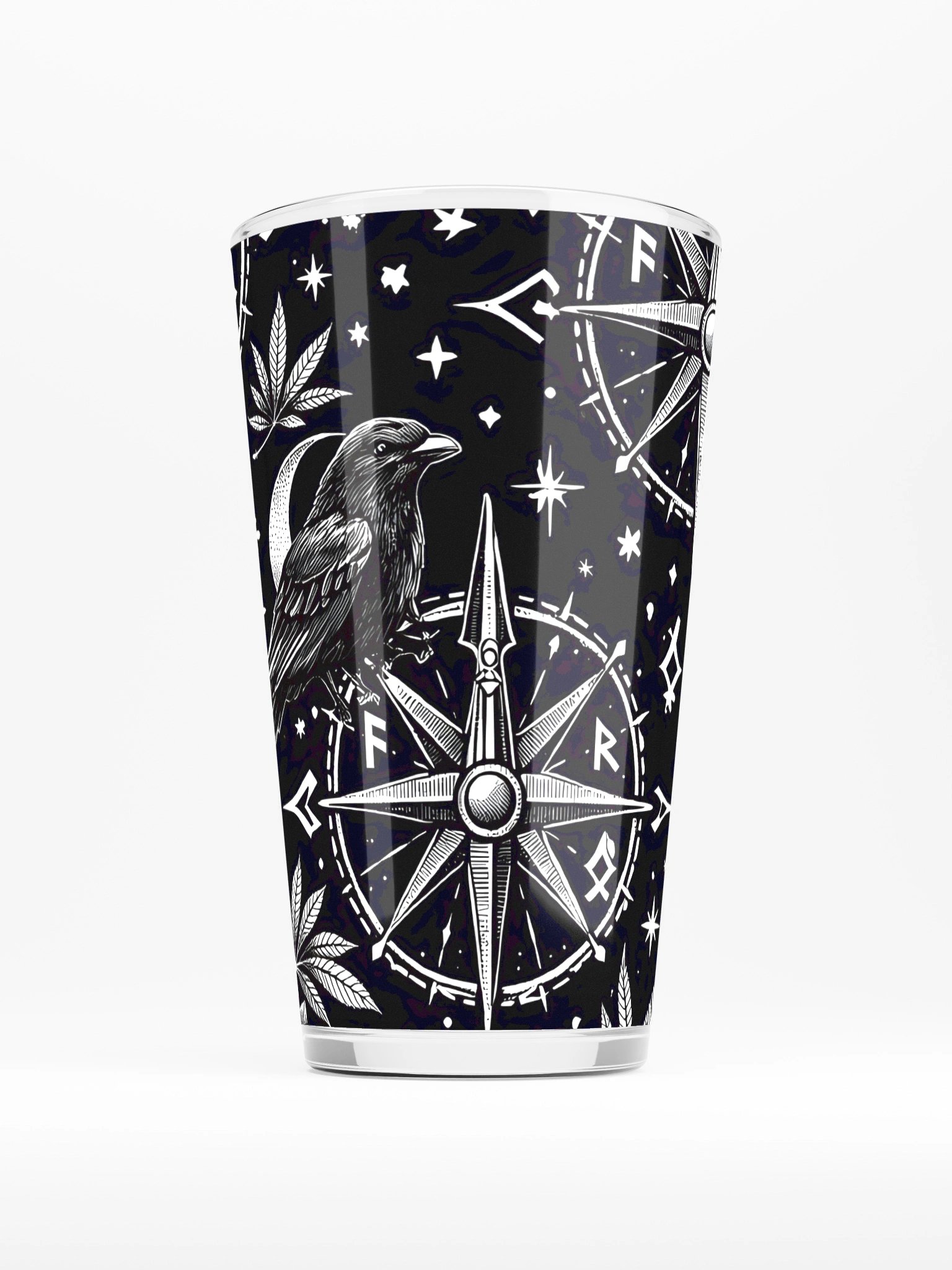 Norse Mystic Compass Shaker Pint Glass product image (1)