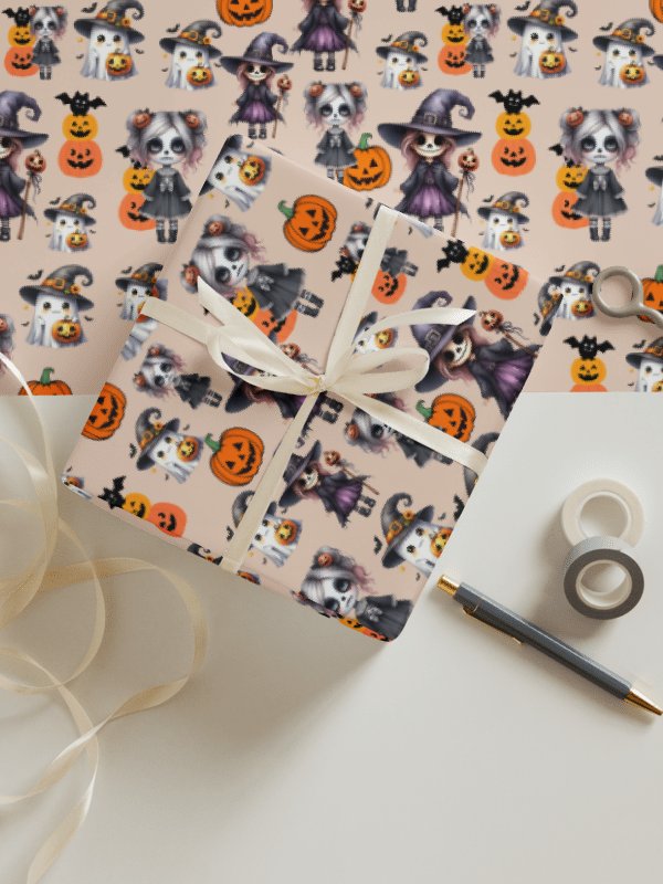 HAlloween wrapping paper set product image (1)