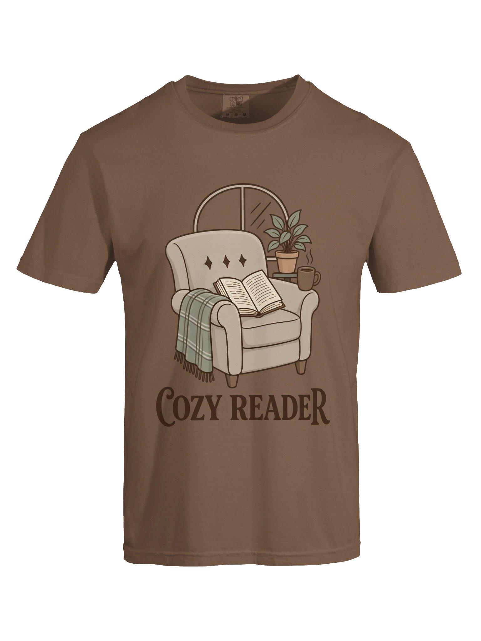 Cozy Reader T-Shirt – Book Lover Graphic Tee | Comfort Colors 1717 product image (5)