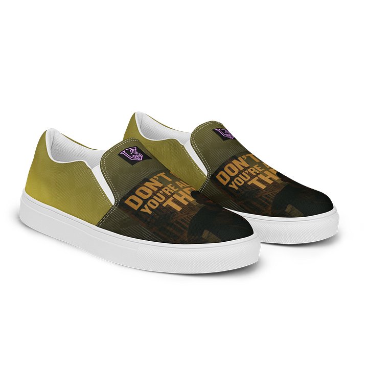 Don't Quit Slip On - Men (Brown and Gold) product image (2)