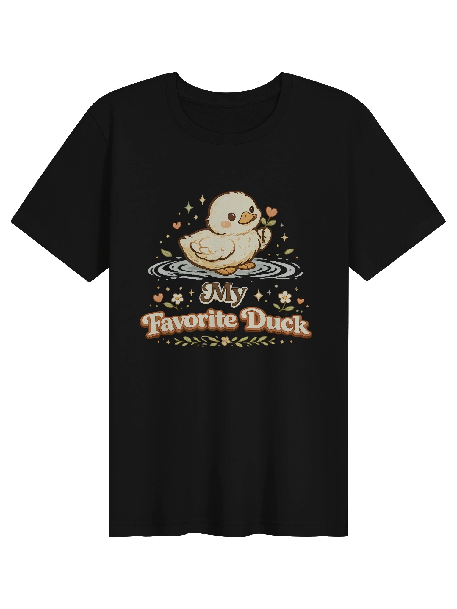 My Favorite Duck Graphic Tee, Cute Couple Shirt, Funny Duck Lover T-Shirt Design product image (7)