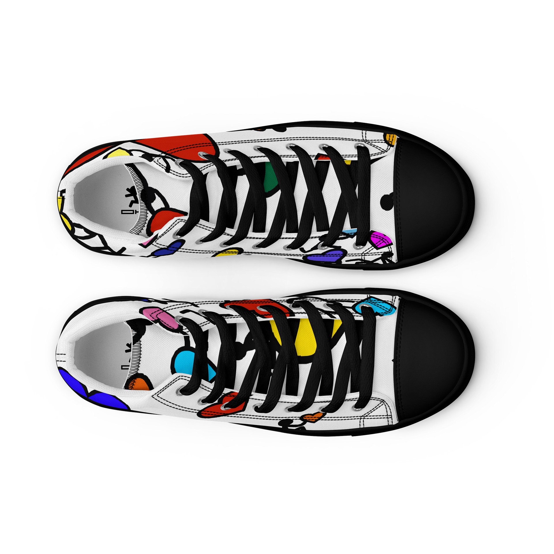 Love in Colour // Man's Canvas Art High Tops product image (9)