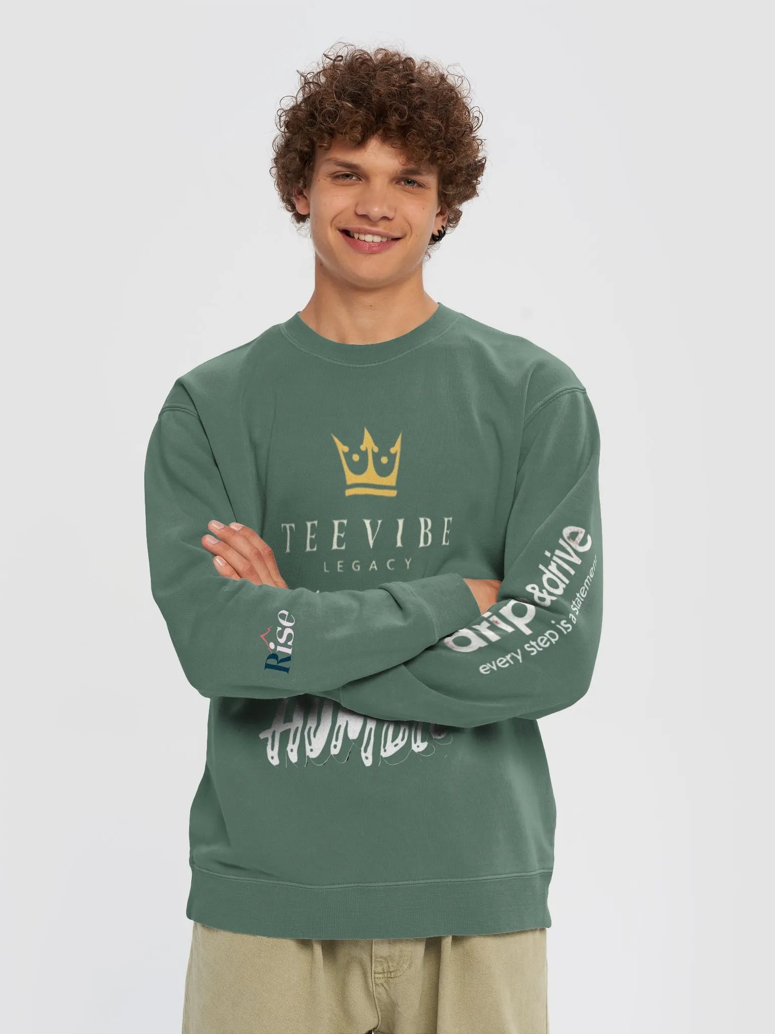 Rise Unisex Vintage Pigment Dyed Sweatshirt product image (28)