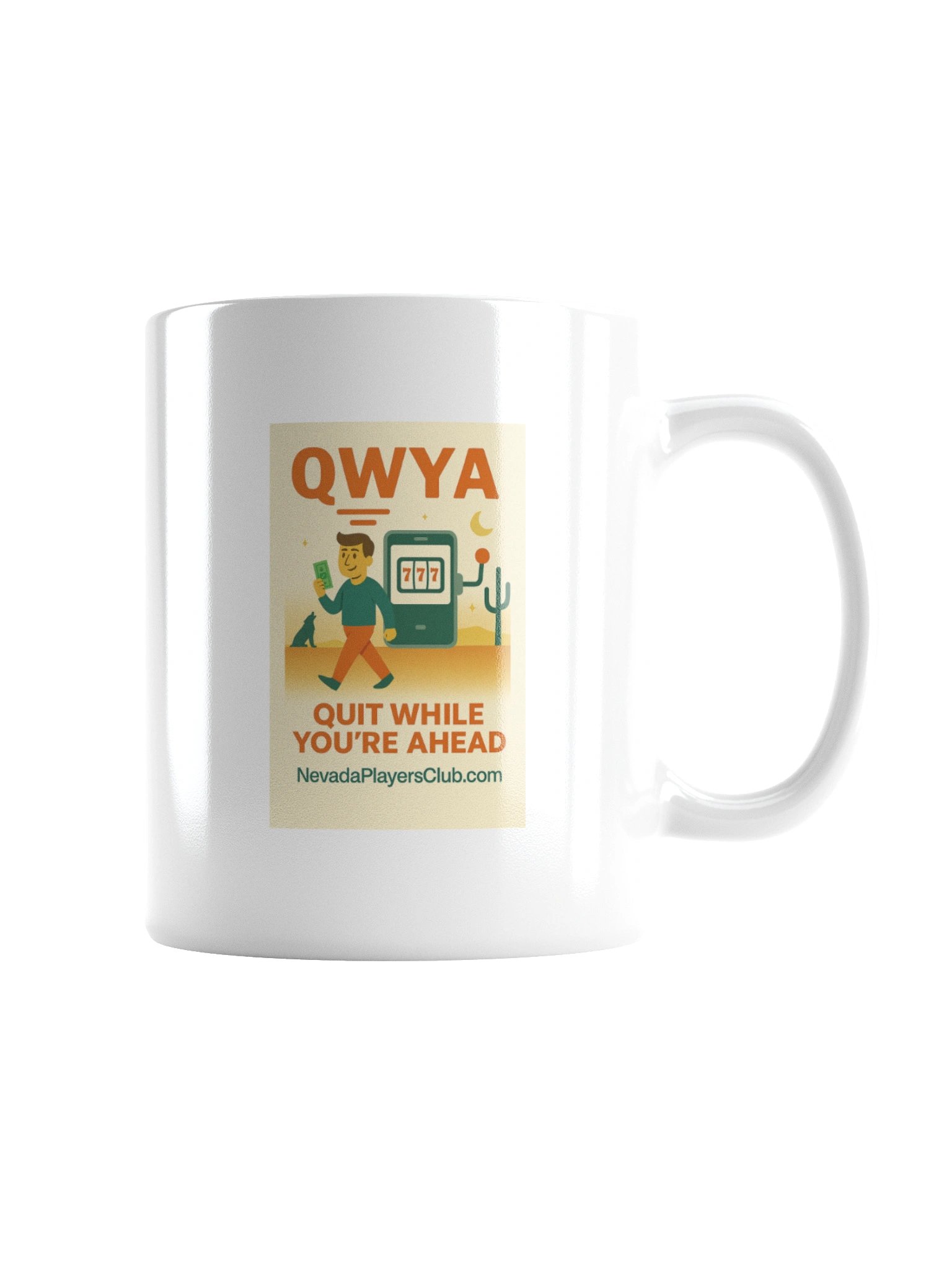White Quit While You're Ahead Mug - Alt Version 2 product image (2)
