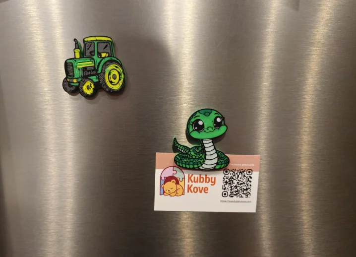 3D Printed Fridge Magnets, Cute Animal & Vehicle Designs, Handmade PLA Magnets, Kitchen or Locker Decor, Gift for All Ages, Kubby Kove product image (8)