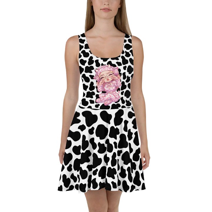 Cheeky Cow Print Skater Dress product image (2)