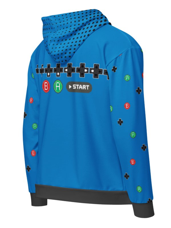 Retro GamePad Hoodie (Blue Edition) + Zimmi Sticker Pack product image (5)