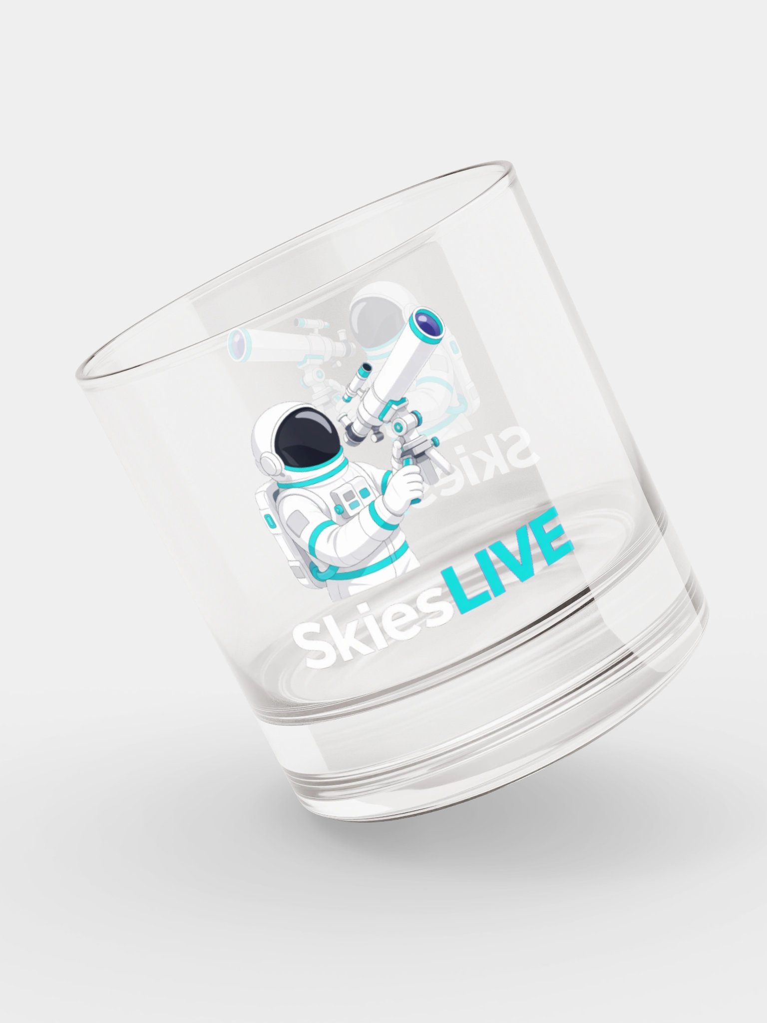 SkiesLIVE Astronaut Rocks Glass product image (7)