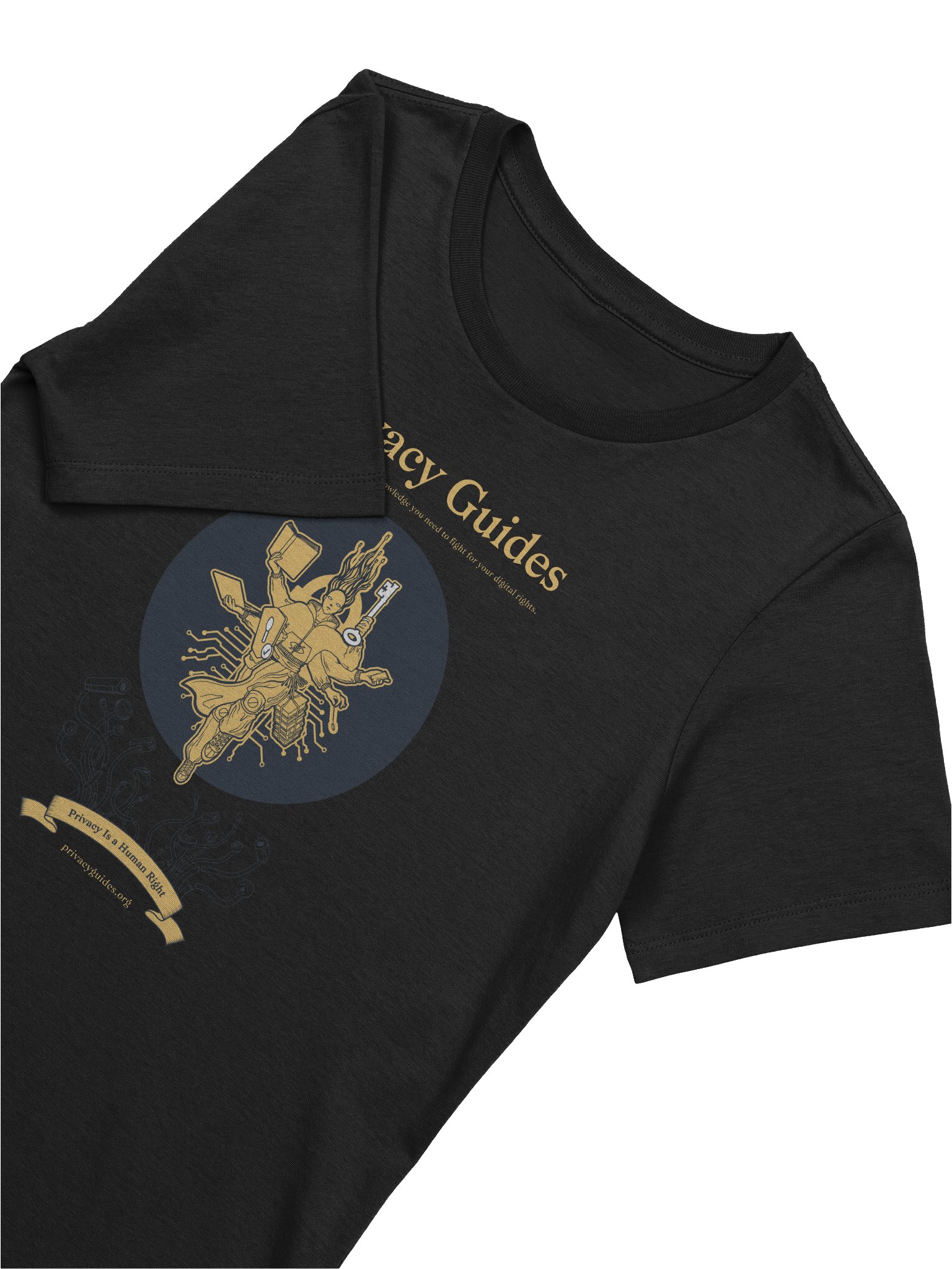 Defender of Privacy (Color Design) - BellaCanvas Supersoft Relaxed-fit T-Shirt product image (3)