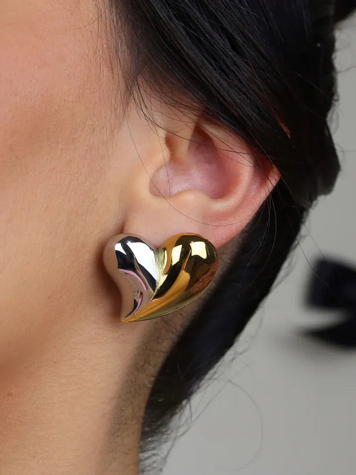 Eliza Heart Earrings product image (2)