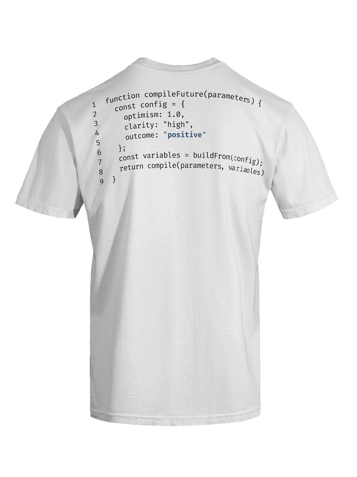 Positive Future // Supersoft T-Shirt by SOURCE CODE ORIGINAL. product image (1)