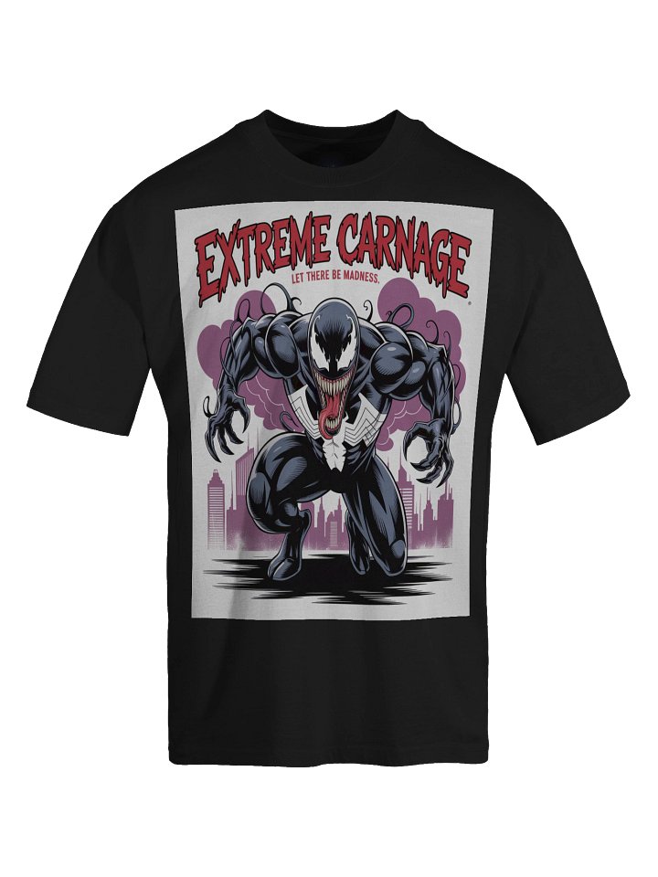 Let There Be Madness: Extreme Carnage Venom Faded Oversized Tee product image (1)