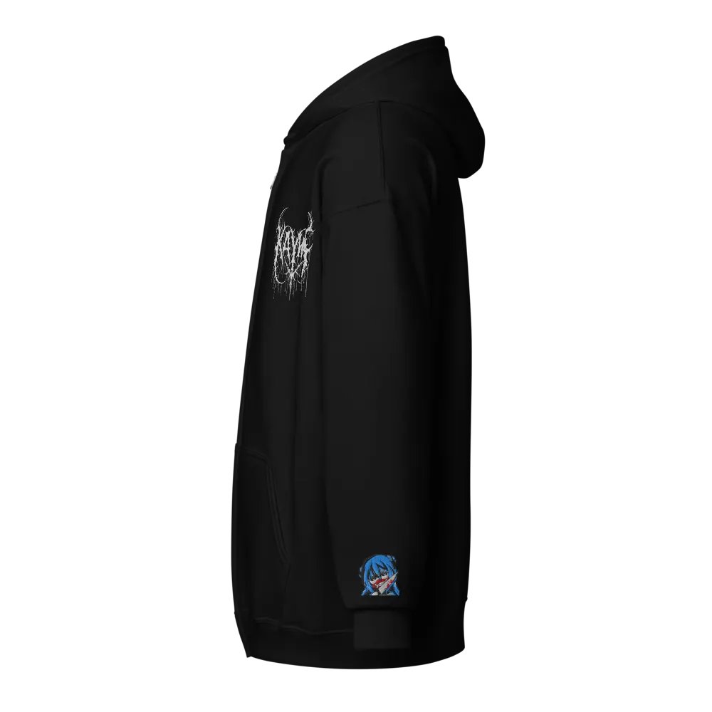 2D Font and Emote Zip Up Jacket product image (2)