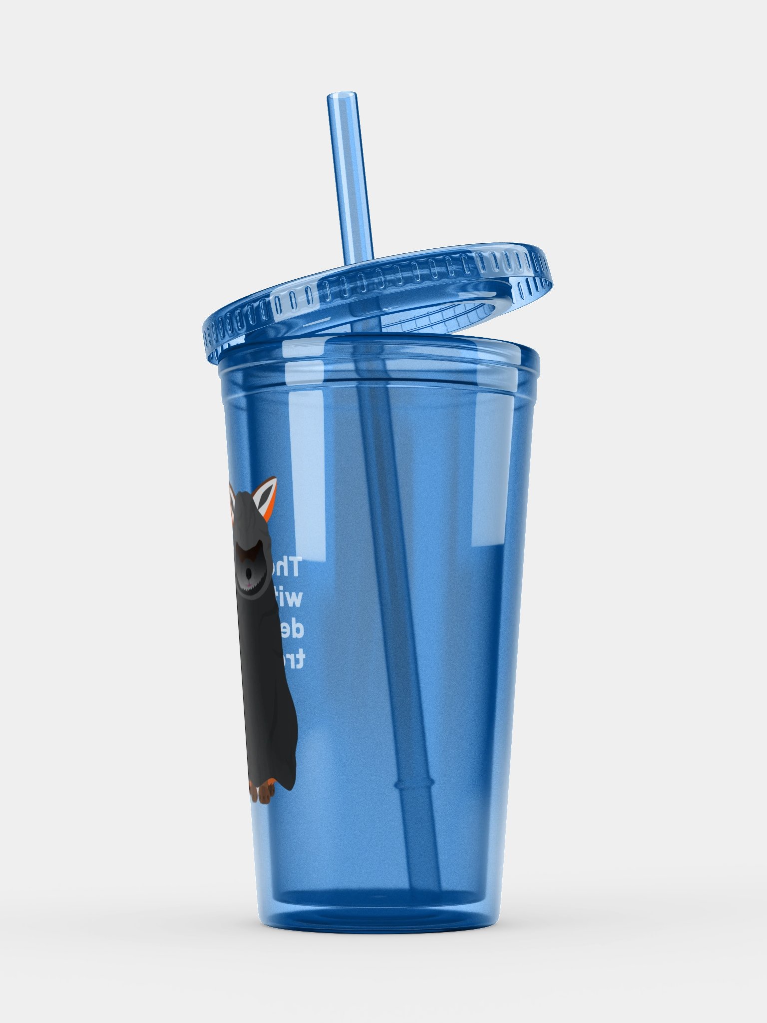 Cloaked Fox Transparent Tumbler product image (3)