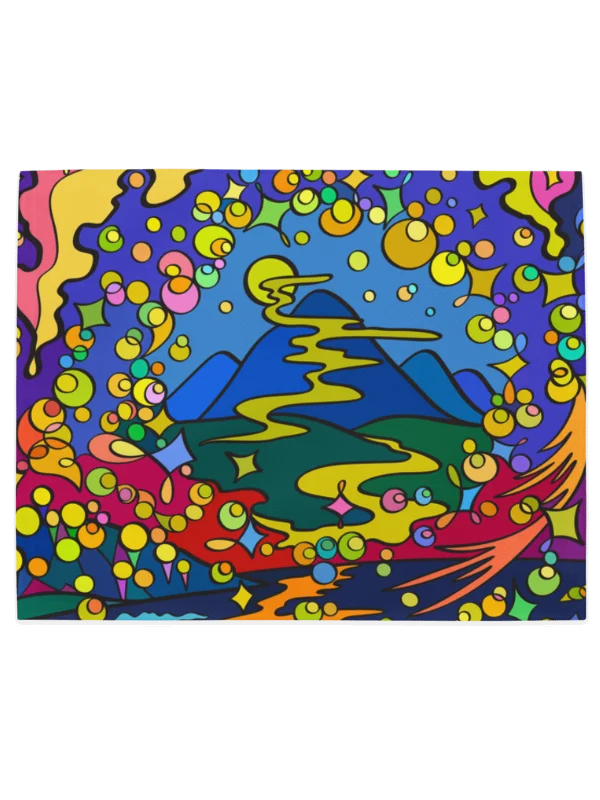 Vibrant Swirls Placemat Set – Colorful Marine Life product image (4)