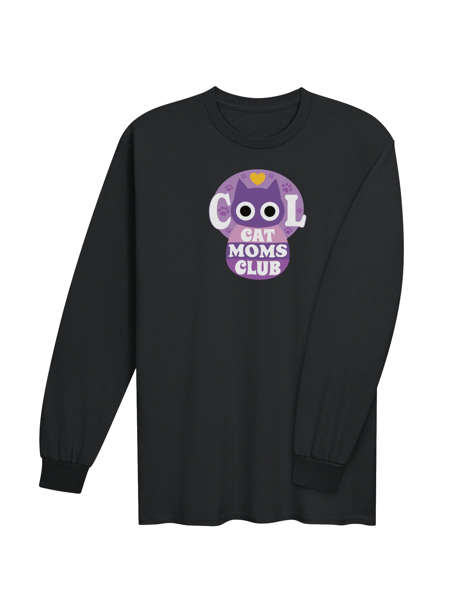 Cool Cat Moms Club 1 - Unisex Adult Long Sleeve T-shirt product image (3)