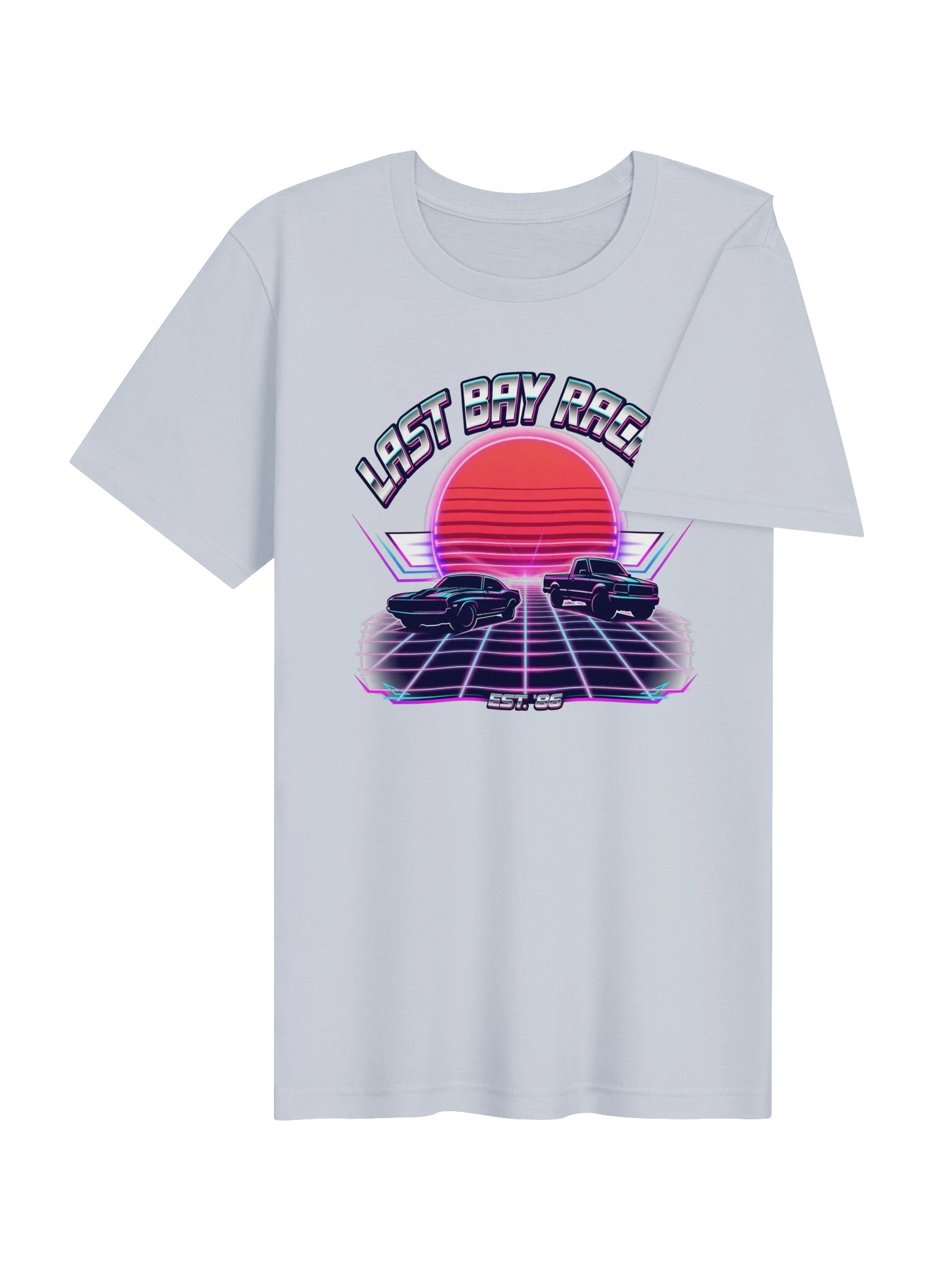 Last Bay Racing '86 Synthwave Funny Mechanic T-Shirt product image (4)