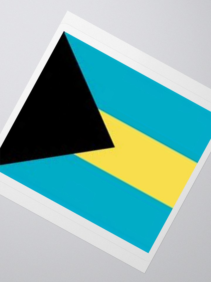 Exclusive Bahamas Flag Kiss-Cut Stickers - High-Quality Vinyl, Multiple Sizes product image (5)