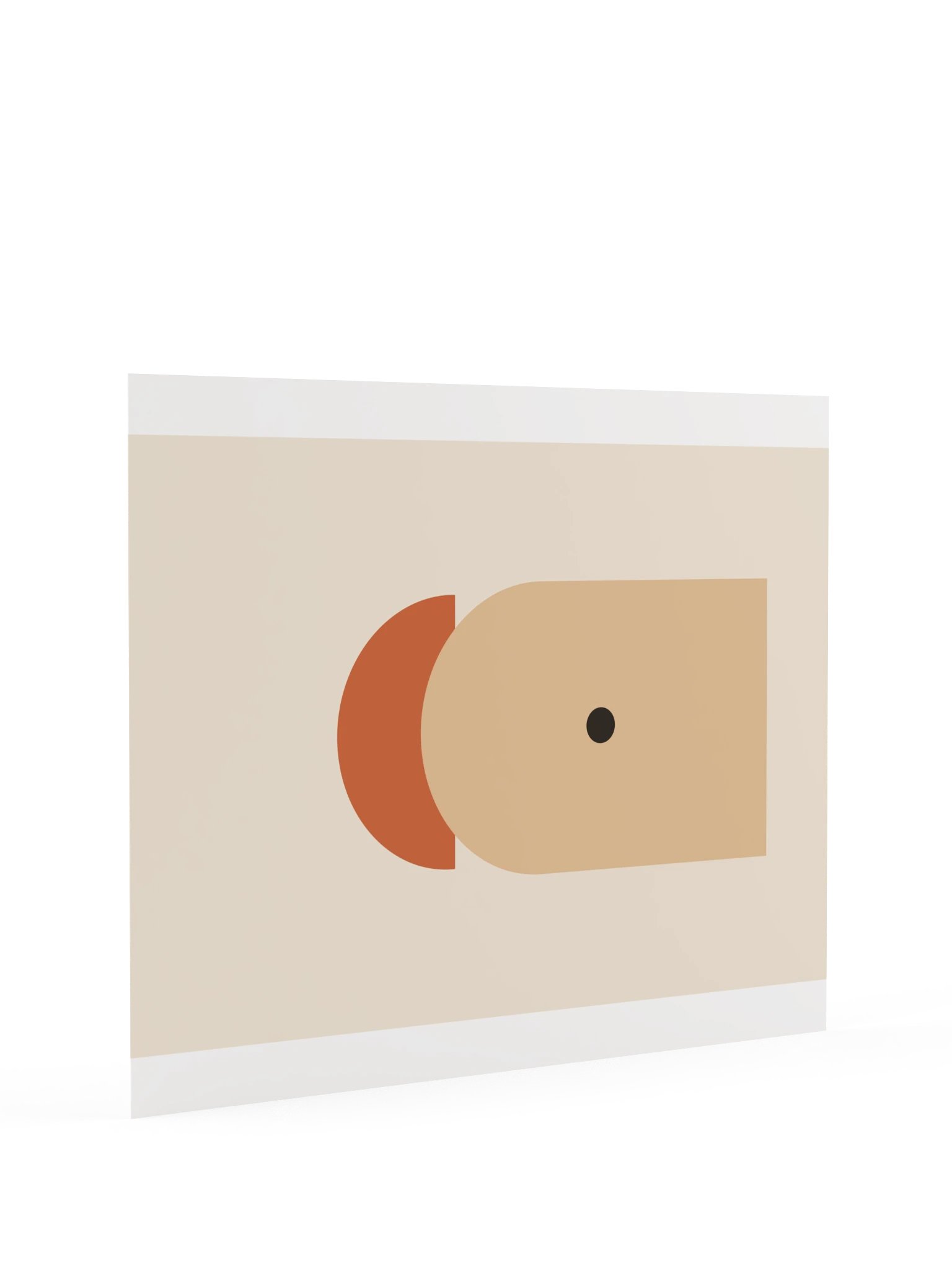 Terracotta Sun Arch Print | Abstract Bathroom Wall Art product image (9)