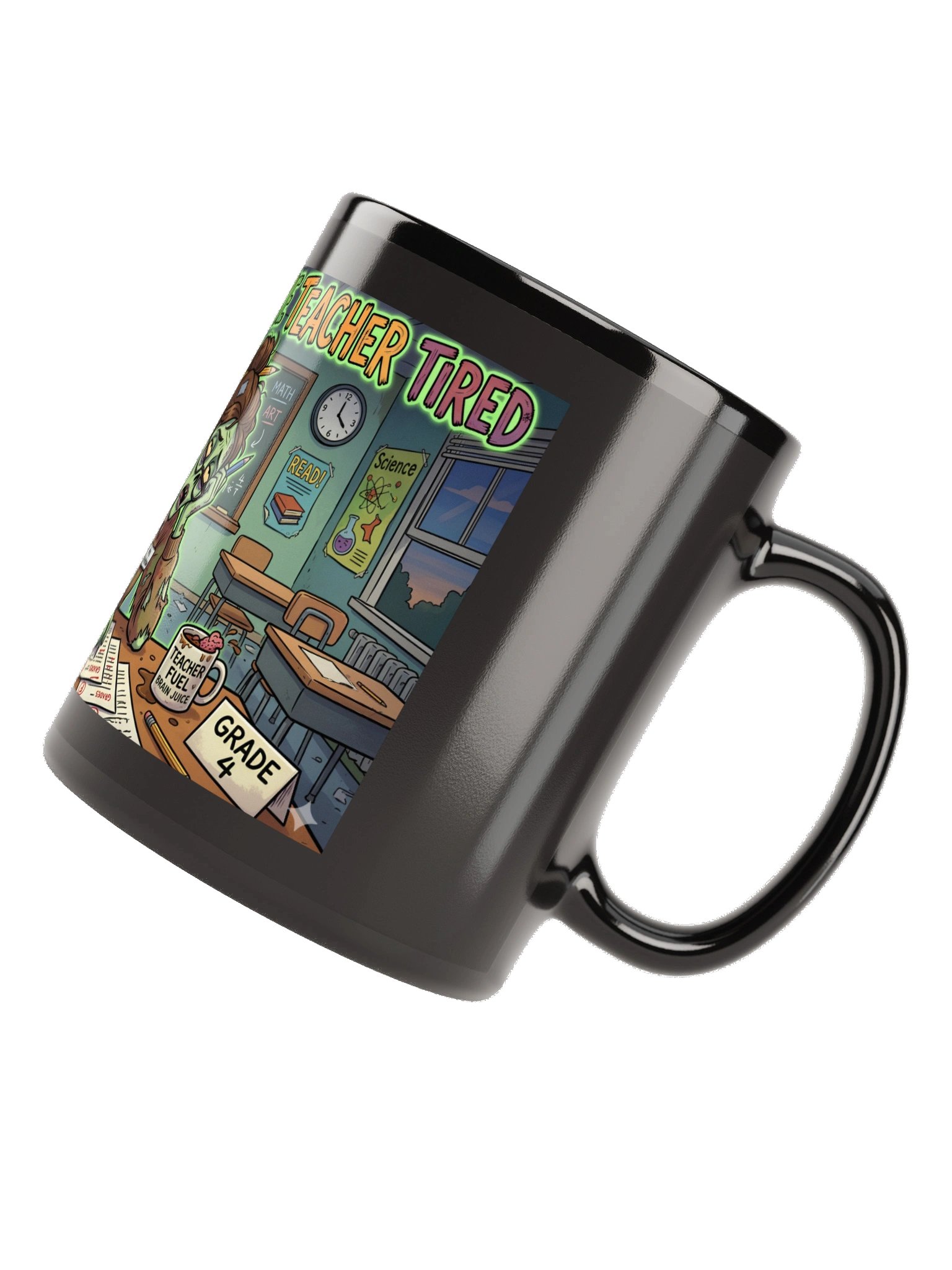 "There's No Tired Like Teacher Tired" Zombie Teacher Mug | Teacher Tired Collection product image (8)
