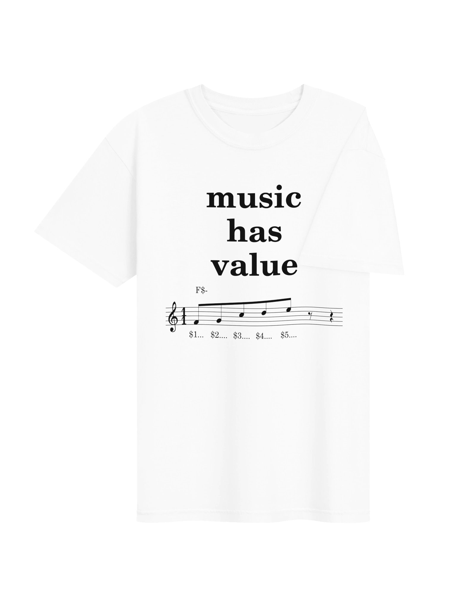 music has value (white) product image (4)